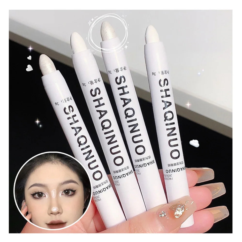 Matte & Shimmer Eyeshadow Stick – White & Silver Glow