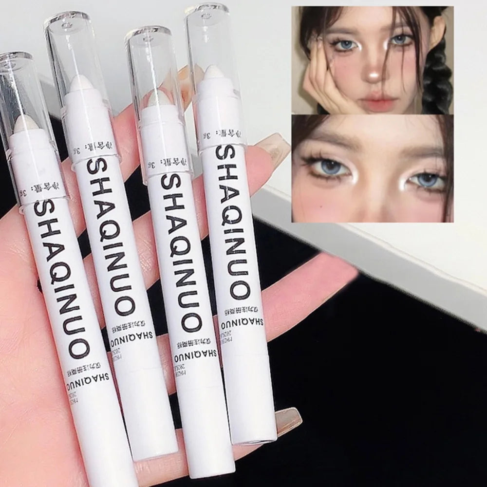 Matte & Shimmer Eyeshadow Stick – White & Silver Glow