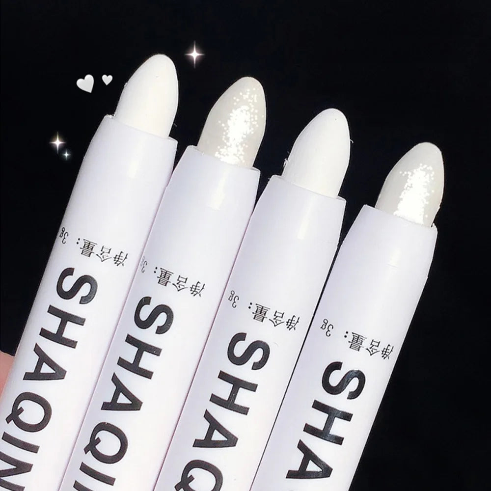 Matte & Shimmer Eyeshadow Stick – White & Silver Glow
